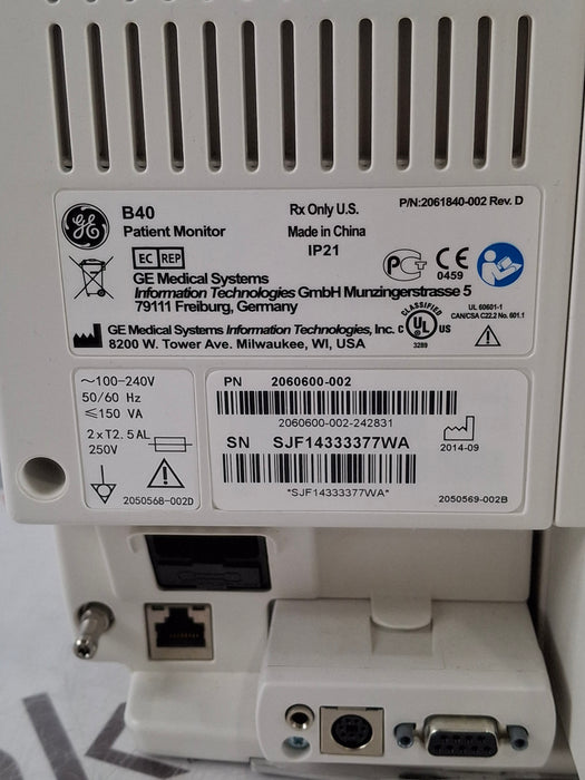 GE Healthcare B40 Patient Monitor