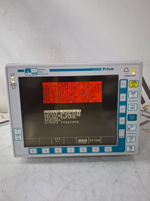 MDE Escort Prism 20413 Patient Monitor