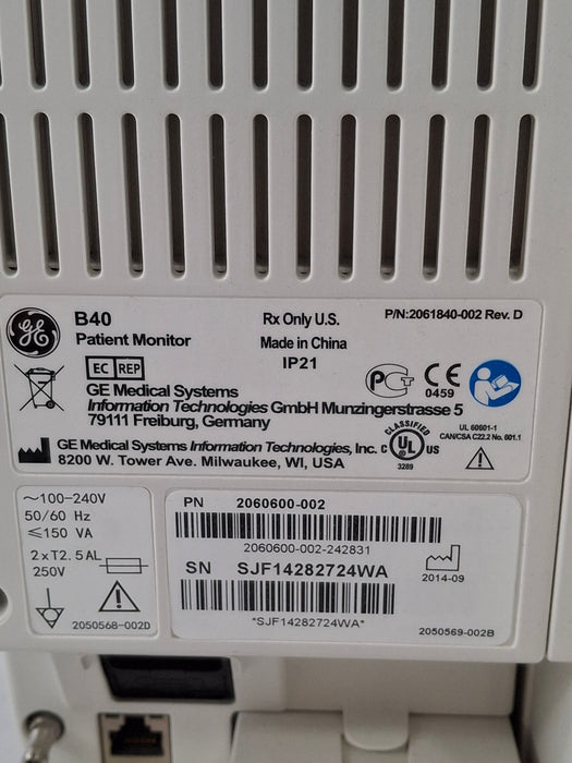 GE Healthcare B40 Patient Monitor