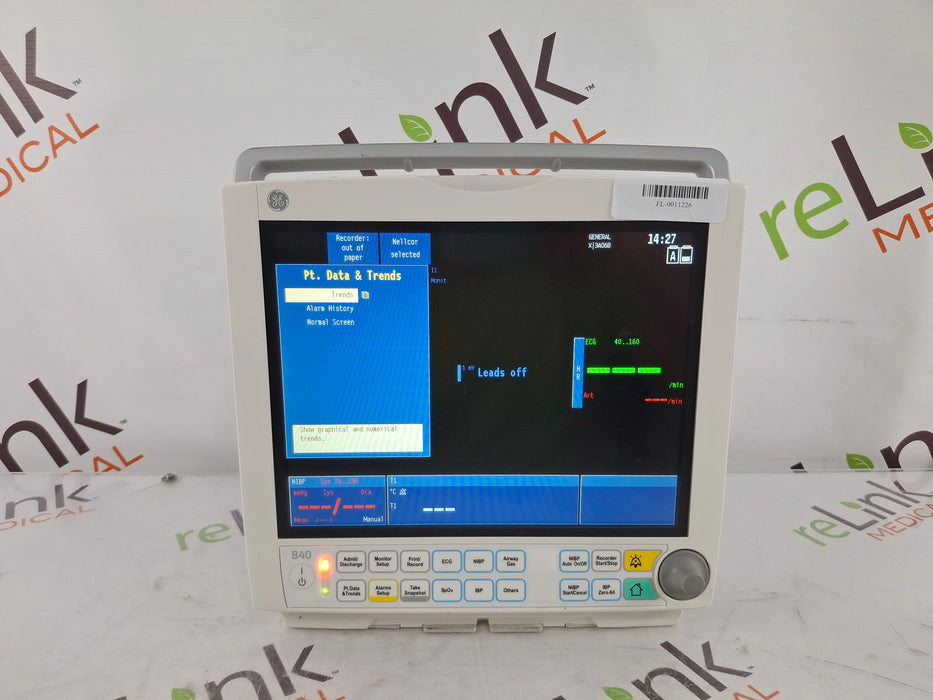 GE Healthcare B40 Patient Monitor