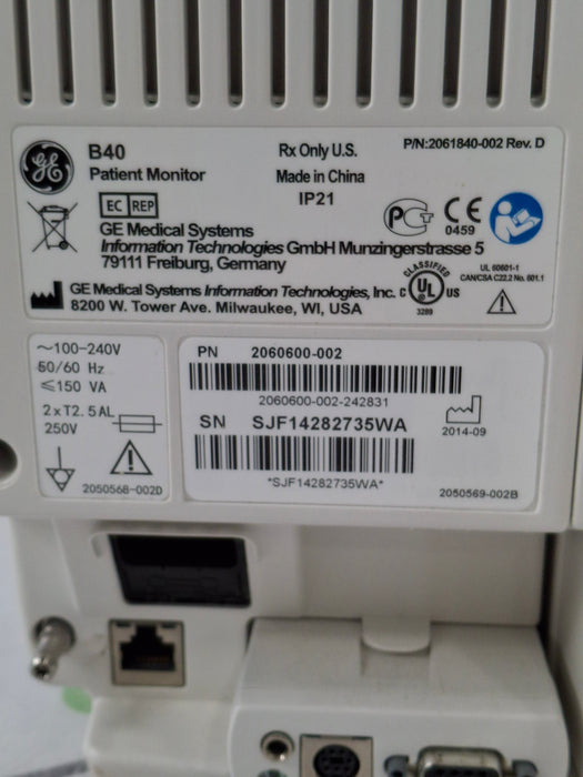 GE Healthcare B40 Patient Monitor