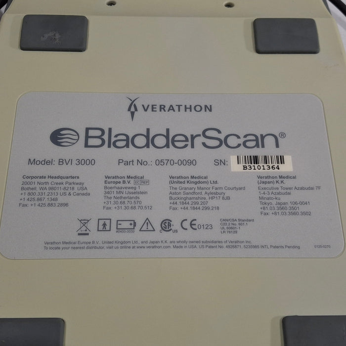 Verathon Medical, Inc BladderScan BVI 3000 Bladder Scanner