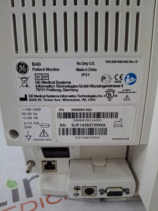 GE Healthcare B40 Patient Monitor