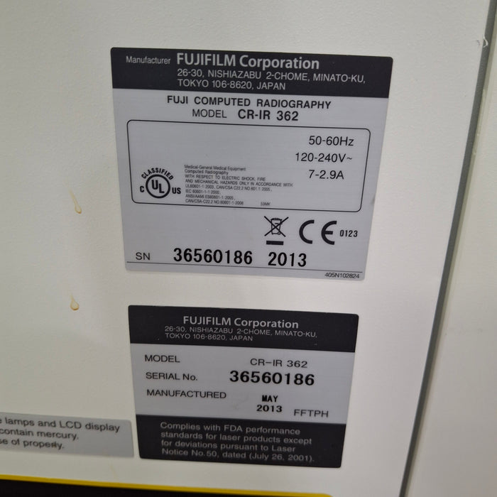 Fujifilm CR-IR 362 FCR XG2000 Film Digitizer