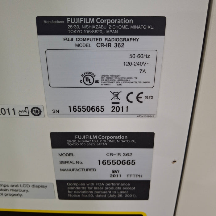Fujifilm CR-IR 362 FCR XG2000 Film Digitizer