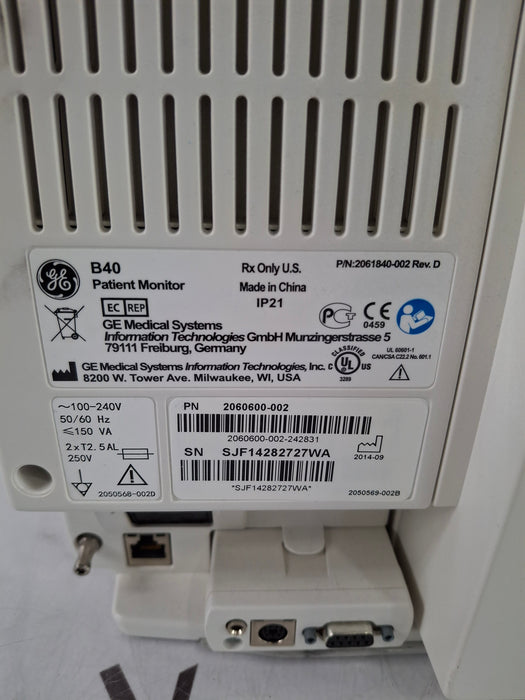 GE Healthcare B40 Patient Monitor