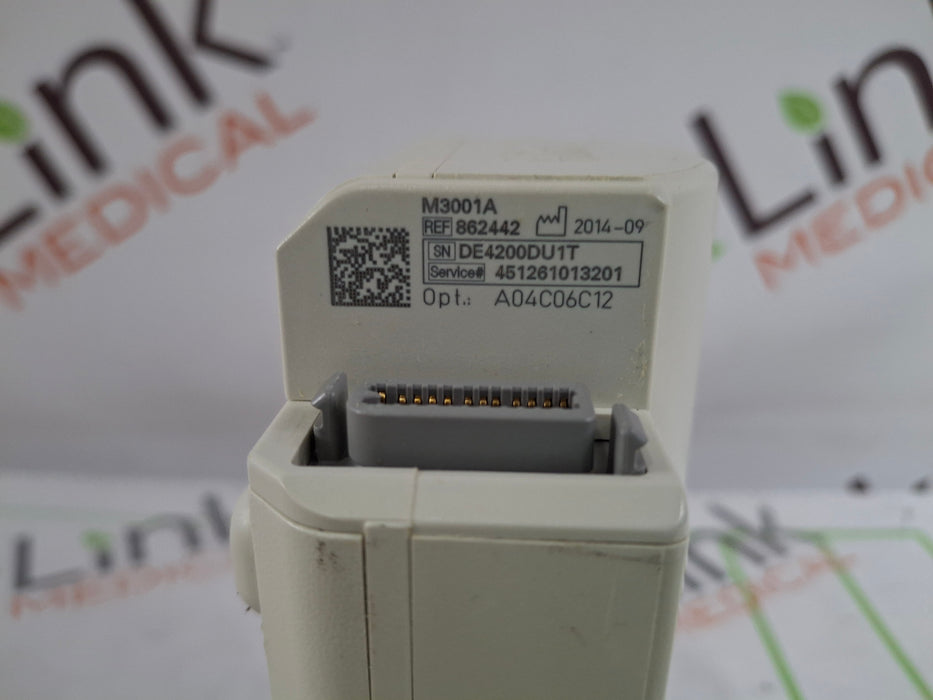 Philips M3001A-A04C06C12 OxiMax SpO2, NIBP, 12 Lead ECG, Temp, IBP MMS Module
