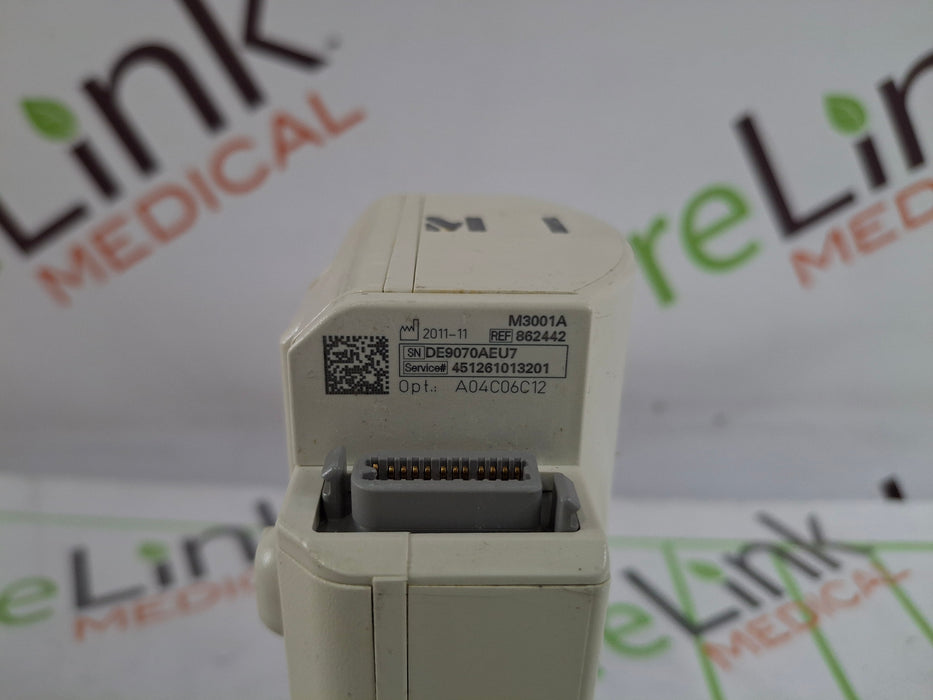 Philips M3001A-A04C06C12 OxiMax SpO2, NIBP, 12 Lead ECG, Temp, IBP MMS Module