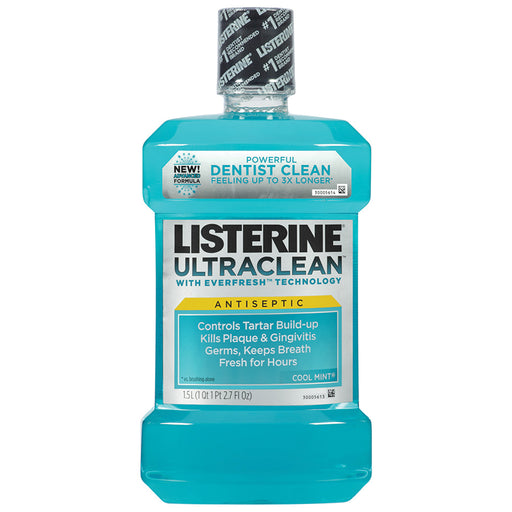 Kenvue Oral Kenvue Oral 42266 Mouthwash Listerine Ultraclean Cool Mint 1.5L Supplies reLink Medical