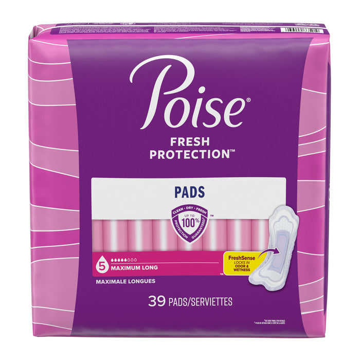 Kimberly-Clark Consumer 44561 Poise Pads Maximum Long 39/pk 2