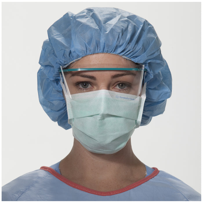 O&M Halyard O&M Halyard 49215 Anti-Fog Surgical Mask DERMA-TOUCH Tape Green Supplies reLink Medical