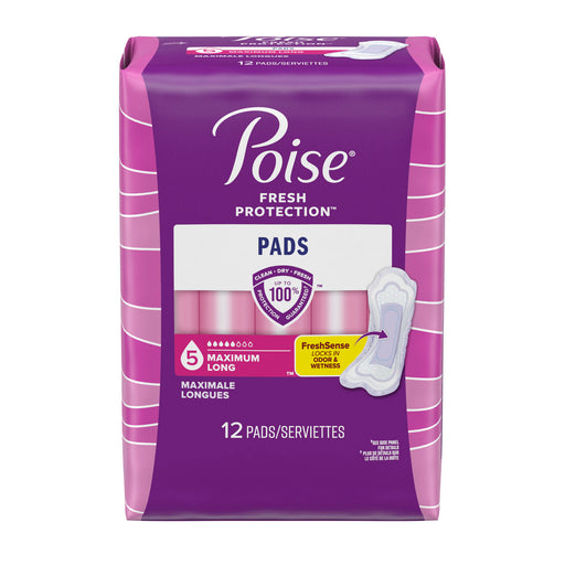 Kimberly-Clark Consumer Kimberly-Clark Consumer 51508 Poise Pads Maximum Long 12/pk 4 Supplies reLink Medical