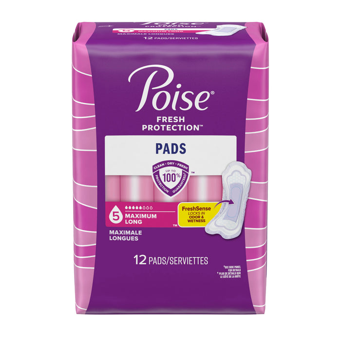Kimberly-Clark Consumer Kimberly-Clark Consumer 51508 Poise Pads Maximum Long 12/pk 4 Supplies reLink Medical