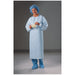O&M Halyard O&M Halyard 69600 Impervious Gown Knit Cuffs Blue Open Back Supplies reLink Medical