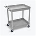 Luxor Luxor TC11-G Tub Cart Two Shelves Gray 32"W x 24"D x 37.25"H with Supplies reLink Medical