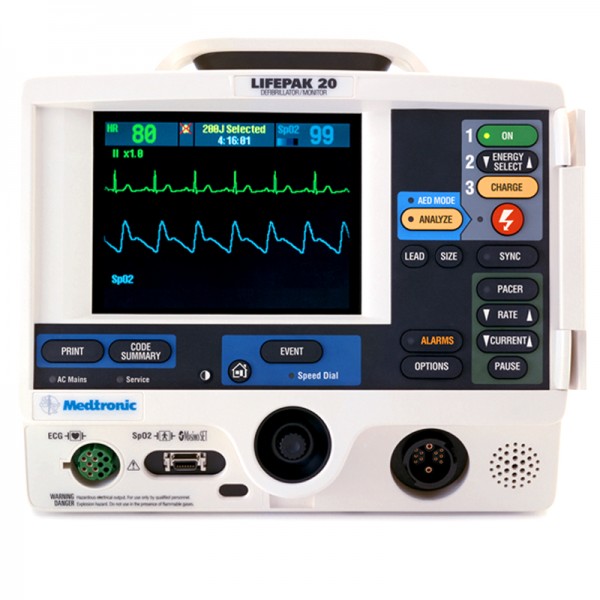 Physio-Control Lifepak 20 3 lead pacing, SpO2, AED Defibrillators reLink Medical