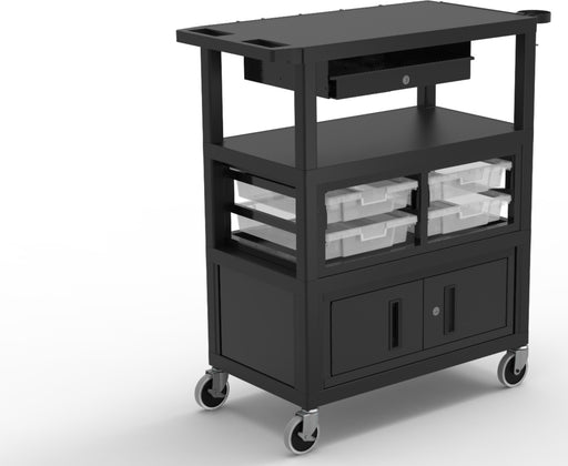 Luxor Luxor ECMBSKBC-B EC Teacher Cart Supplies reLink Medical