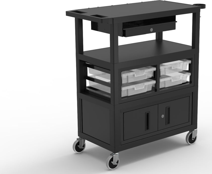 Luxor Luxor ECMBSKBC-B EC Teacher Cart Supplies reLink Medical