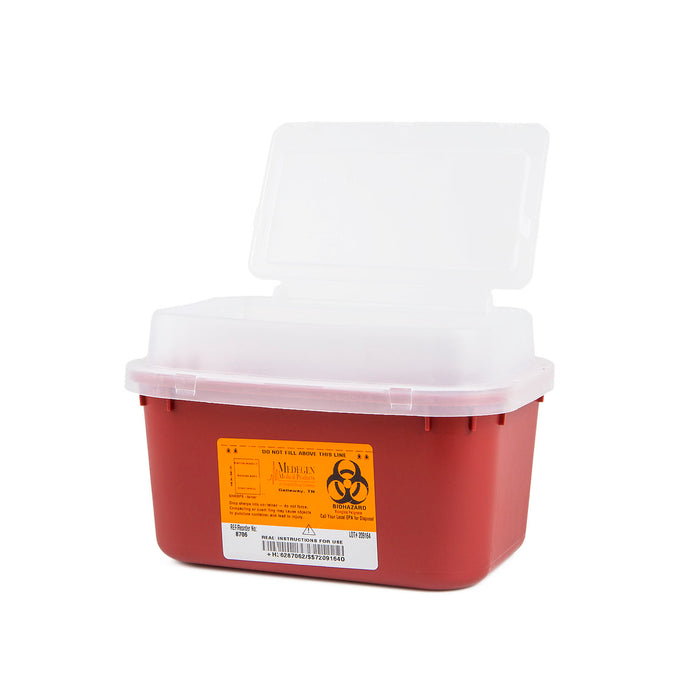 Medegen Medical Products LLC 8706 Sharps Container 1 Gallon Red