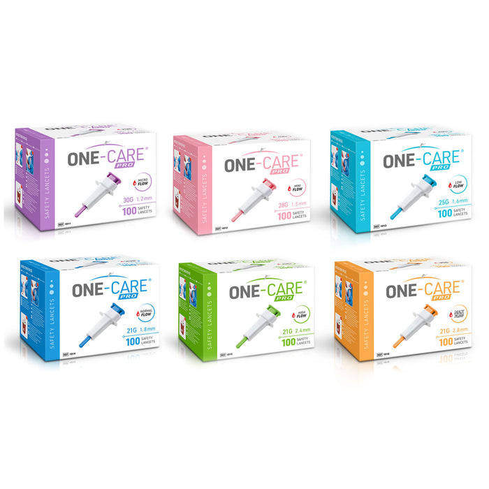 MediVena MediVena 1013 Safety Lancets Top Button - Activated 25Gx1.6mm Supplies reLink Medical