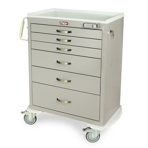 Harloff Harloff MDS3030E06 - M-Series Tall Anesthesia Cart, Standard Width Medical Furniture reLink Medical
