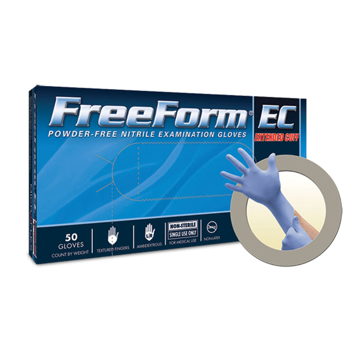 Ansell Ansell FFE-775-L Exam Gloves Nitrile Extended Cuff PF Latex-Free Supplies reLink Medical