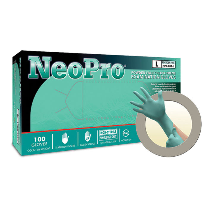 Ansell Ansell NPG-888-XS Exam Gloves PF Chloroprene Latex-Free Textured Supplies reLink Medical