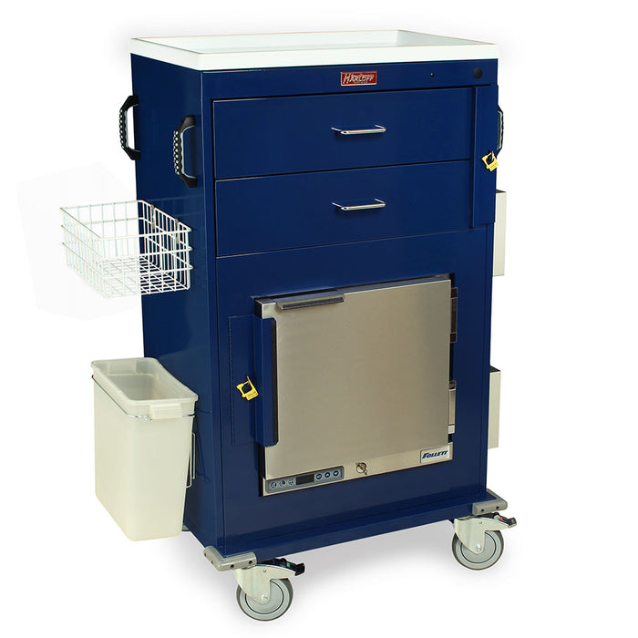 Harloff Harloff MH5216B - Malignant Hyperthermia Cart with 1.0 Cubic Feet Medical Grade Refrigerator Medical Furniture reLink Medical