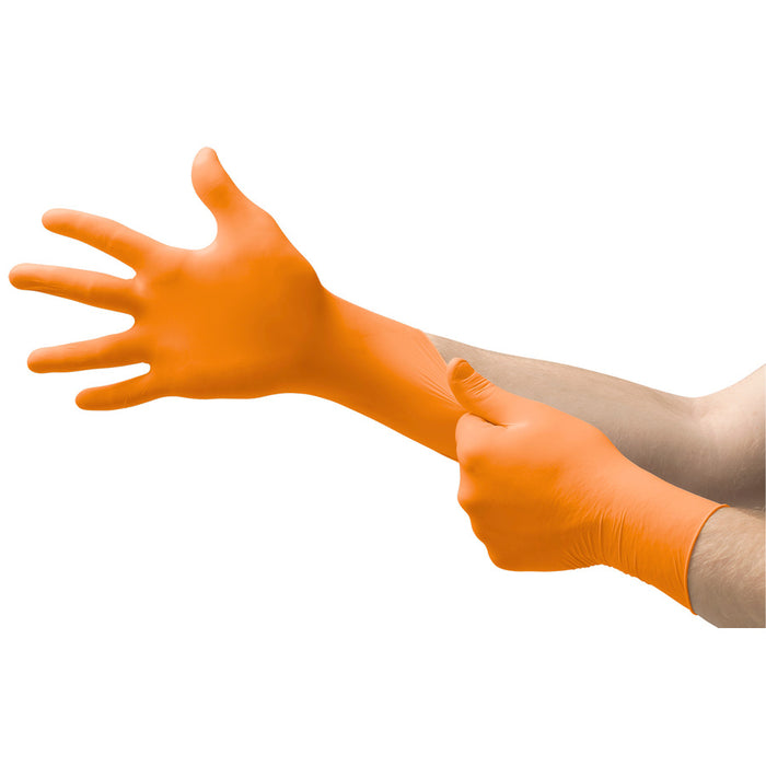 Ansell Ansell N484 Exam Gloves PF Orange Extended Cuff X-Large100/bx; Supplies reLink Medical