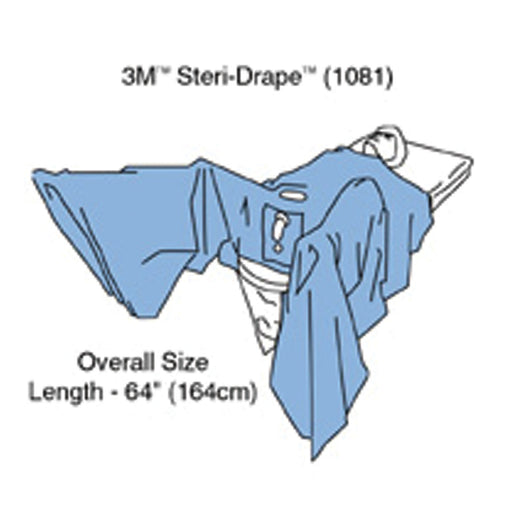 Solventum Corporation Solventum Corporation 1081 Steri-Drape TUR Drape 64" Absorbent Supplies reLink Medical