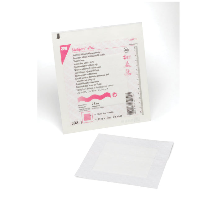 Solventum Corporation Solventum Corporation 3568 Wound Dressing 6" x 6" Pad Size 4" x Supplies reLink Medical