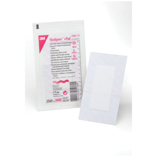 Solventum Corporation Solventum Corporation 3569 Wound Dressing 3‚½" x 6" Pad Size 1‚¾" x Supplies reLink Medical