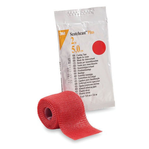 Solventum Corporation Solventum Corporation 82002R Plus Casting Tape 2" x 4 yds Red Supplies reLink Medical