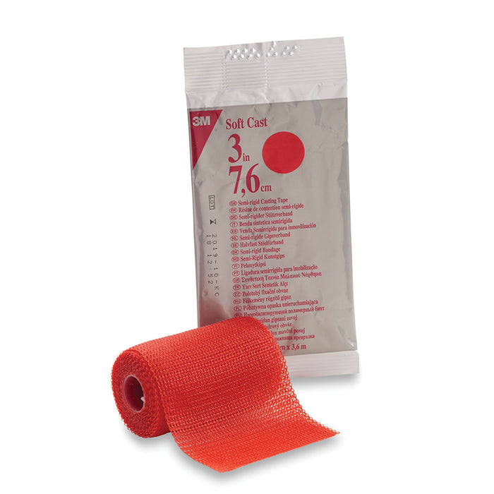 Solventum Corporation Solventum Corporation 82103R Soft Casting Tape Red 3" x 4 yds Supplies reLink Medical