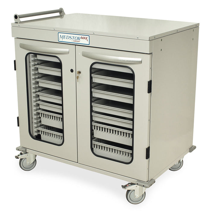 Harloff Harloff MSPM42-00GK - Half Height Double Column Medical Storage Cabinet Medical Furniture reLink Medical