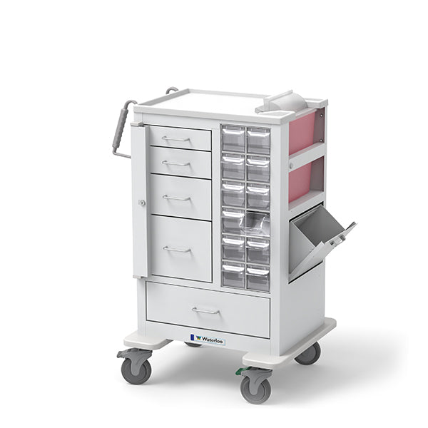 Waterloo Healthcare Waterloo Phlebotomy Cart w/ Key and Gate Lock Medical Furniture reLink Medical