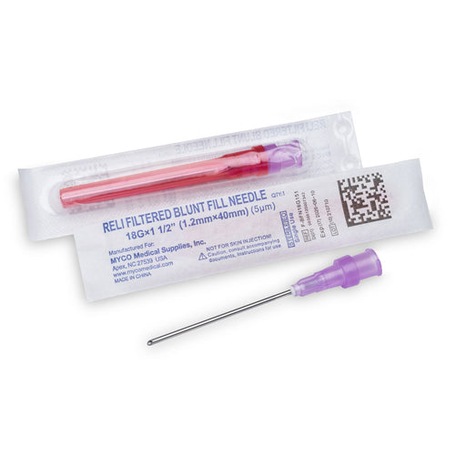 Myco Medical Myco Medical F-BFN18G151 Blunt Fill Needles with Filter Sterile Supplies reLink Medical