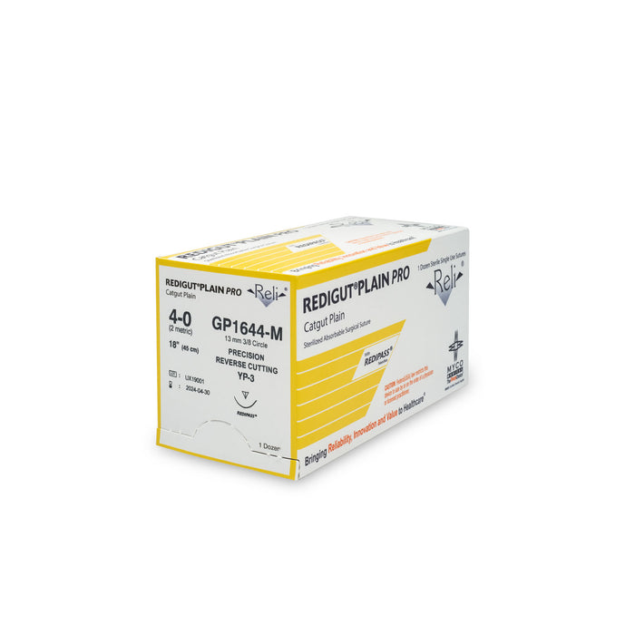 Myco Medical Myco Medical GP1644-M Suture 4-0 Redigut Plain Natural 18" Supplies reLink Medical