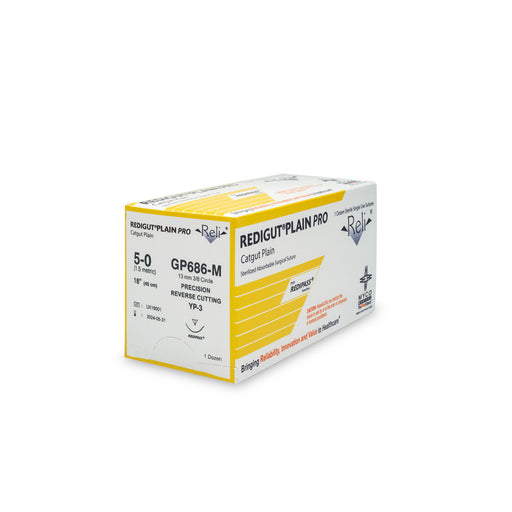 Myco Medical Myco Medical GP686-M Suture 5-0 Redigut Plain Natural 18" YP-3 Supplies reLink Medical