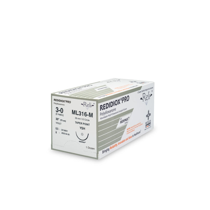 Myco Medical Myco Medical ML316-M Suture 3-0 Redidiox Violet Monofilament Supplies reLink Medical