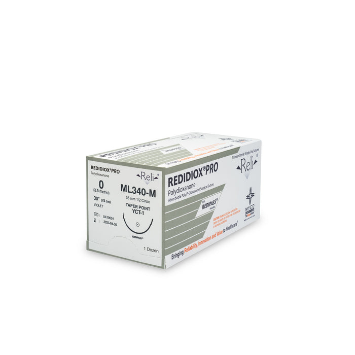 Myco Medical ML340-M Suture 0 Redidiox Violet Monofilament 30"