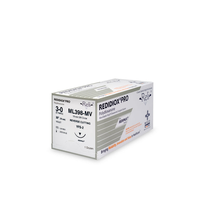 Myco Medical Myco Medical ML398-MV Suture 3-0 Redidiox Violet Monofilament Supplies reLink Medical