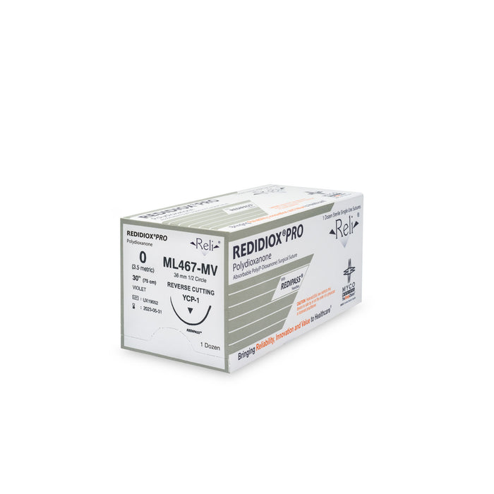 Myco Medical ML467-MV Suture 0 Redidiox Violet Monofilament 30"