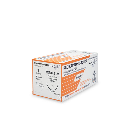 Myco Medical Myco Medical MS347-M Suture 1-0 Redicaprone Violet Monofilament Supplies reLink Medical