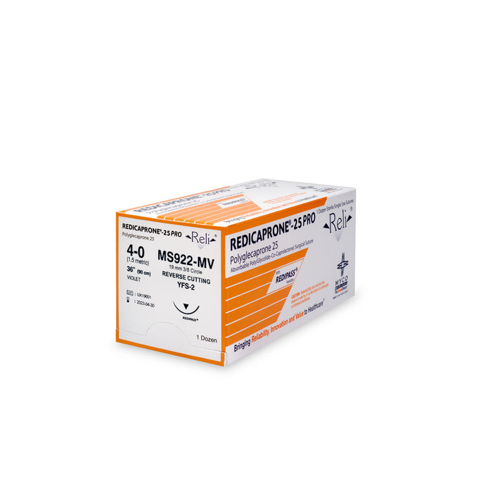 Myco Medical Myco Medical MS922-MV Suture 4-0 Redicaprone Violet Monofilament Supplies reLink Medical