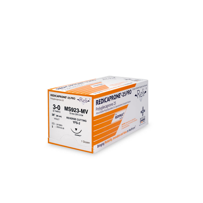 Myco Medical Myco Medical MS923-MV Suture 3-0 Redicaprone Violet Monofilament Supplies reLink Medical