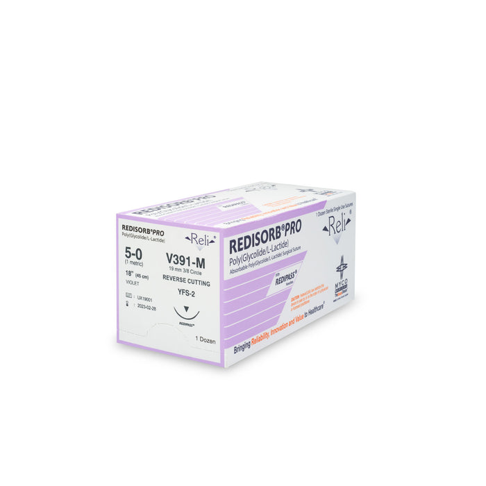 Myco Medical Myco Medical V391-M Suture 5-0 Redisorb Violet Braided 18" Supplies reLink Medical