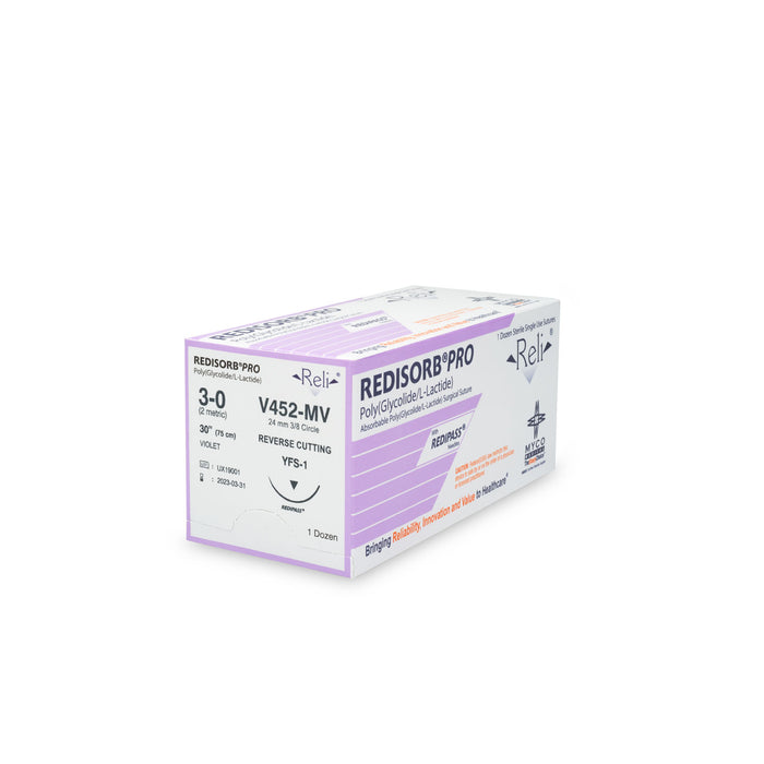 Myco Medical Myco Medical V452-MV Suture 3-0 Redisorb Violet Braided 30" Supplies reLink Medical