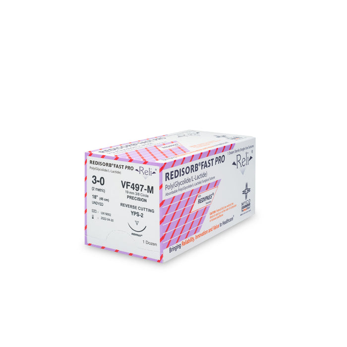 Myco Medical Myco Medical VF497-M Suture 3-0 Redisorb Fast Undyed Braided Supplies reLink Medical