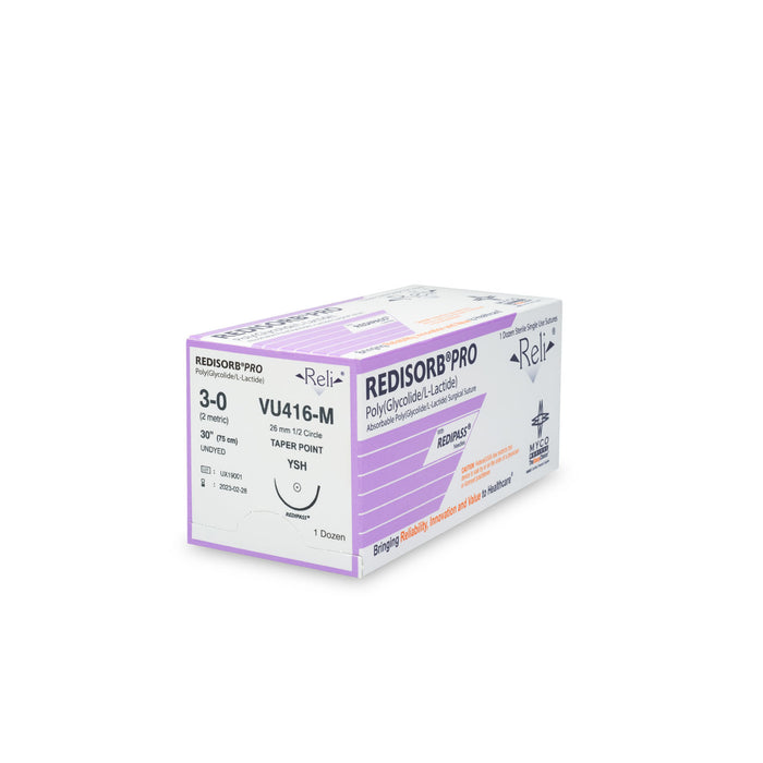 Myco Medical Myco Medical VU416-M Suture 3-0 Redisorb Undyed Braided 30" Supplies reLink Medical